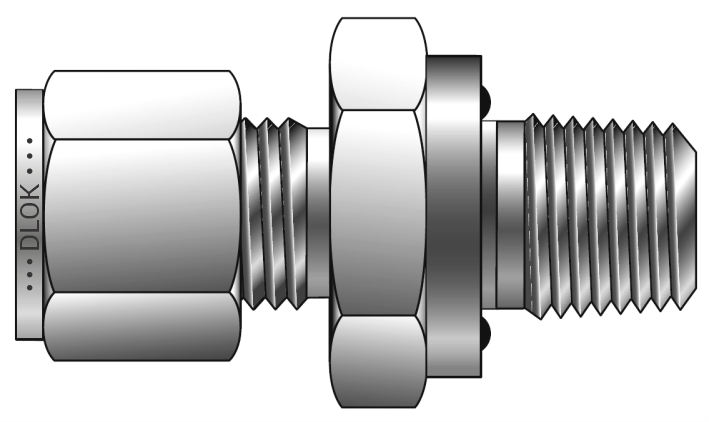 Male Connector to O-Ring Pipe Thread (For Fractional Tube)